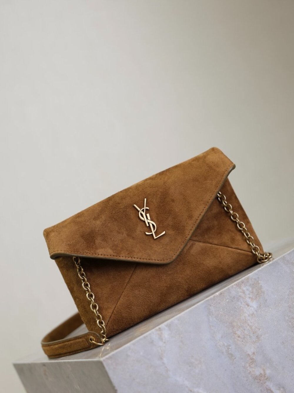 Saint Laurent LE envelope style chain clutch